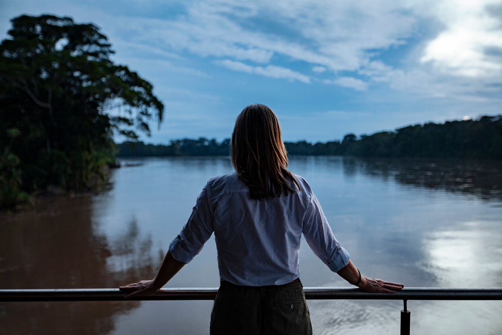 Gaze the vastness of the Napo River