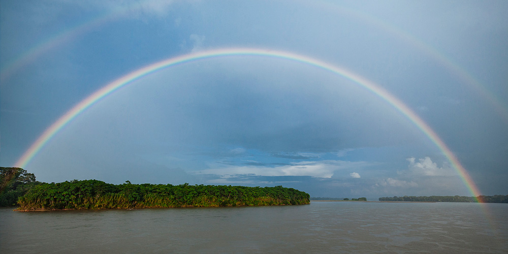 rainbow in Yasuni