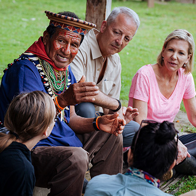 learning in a community in Ecuador